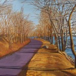 The End of Winter at Île Sainte-Hélène - Acrylic on Canvas-Claudia Hazzard The End of Winter at Île Sainte-Hélène - Acrylic on Canvas-Claudia Hazzard